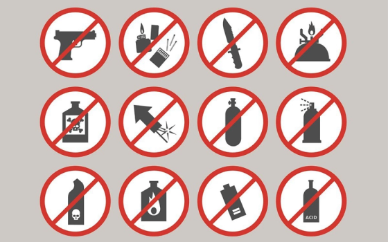 وسایل ممنوعه در هواپیما وسایل ممنوعه در هواپیما